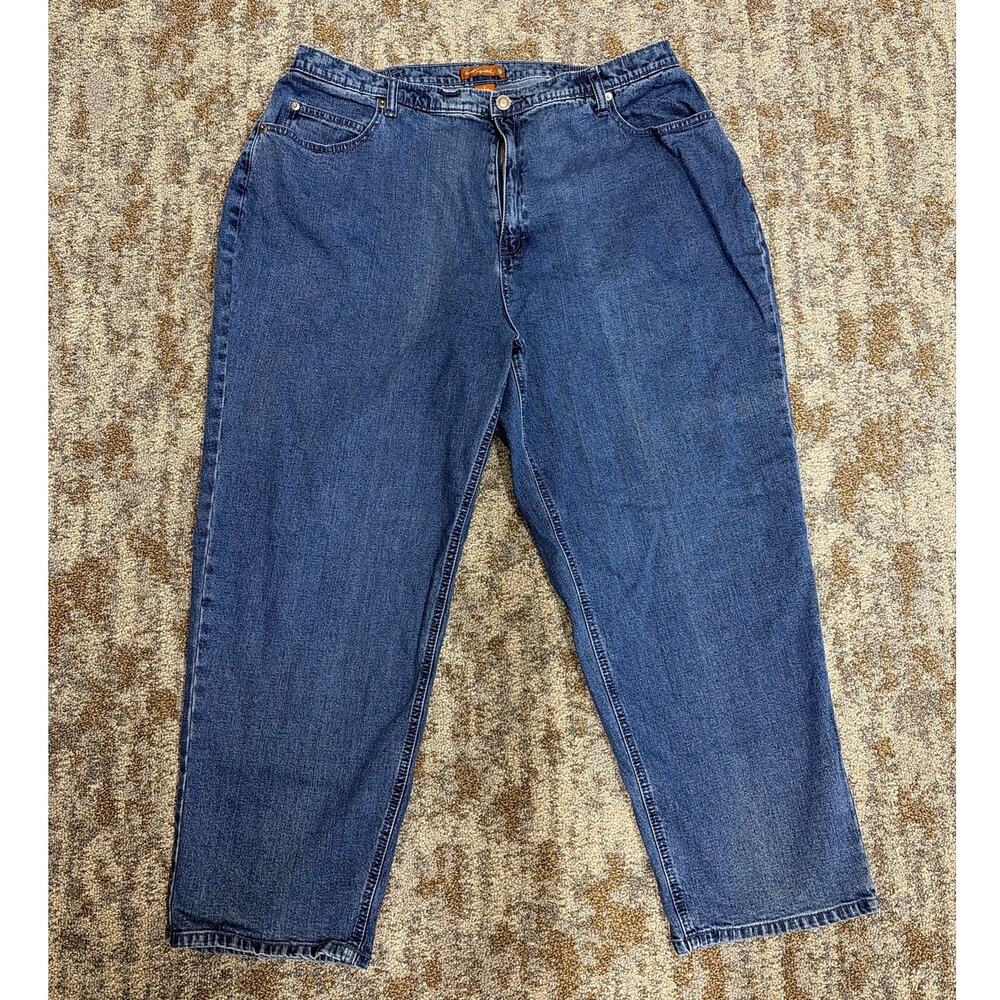 Liz & Me Signature Jeans Petite 1X Elastic Waist 5 pocket Stretch Denim Pant